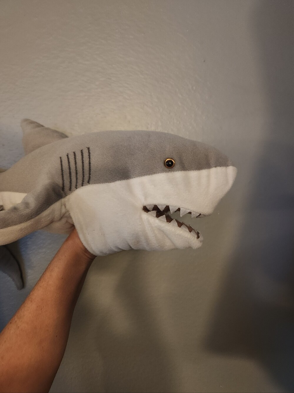 Shark Puppet Plush 22"